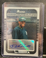 Richie Robnett 2005 Bowman Draft Signs If the Future Auto - Athletics