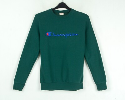 CHAMPION Mens M Jumper Pullover Reverse Weave Warm Up Sweatshirt  Embroidered VTG UK