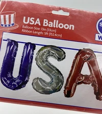 USA Foil Mylar Balloon Set Patriotic 4th Of July Independence Day Decoration NEW