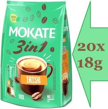 Mokate Irish Instant Coffee 3in1 ( 20x 18g ) UK SELLER & Same Day Free UK Post 20.64 per kilo