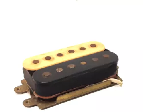Zebra Humbucker Pickup Gotoh Gibson Les Paul Flat mount Three bolt Brass Vintage