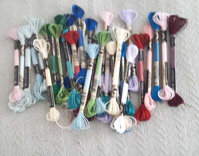 40 SKEINS DMC MATALLIC TYPE FLOSS - VARIOUS & DUPLICATE COLORS