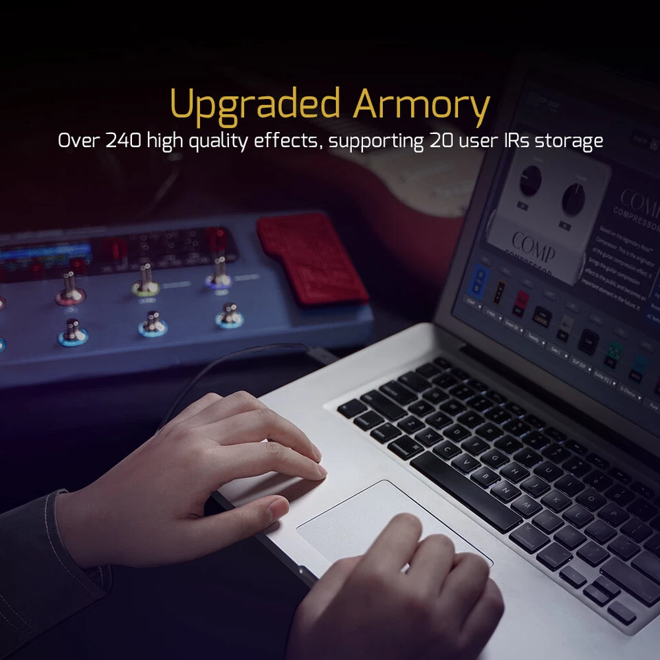 Amplificador de bajo de guitarra Valeton GP-200X gabinete IR bucle FX expresión de E/S MIDI estéreo Foto 3 de 4