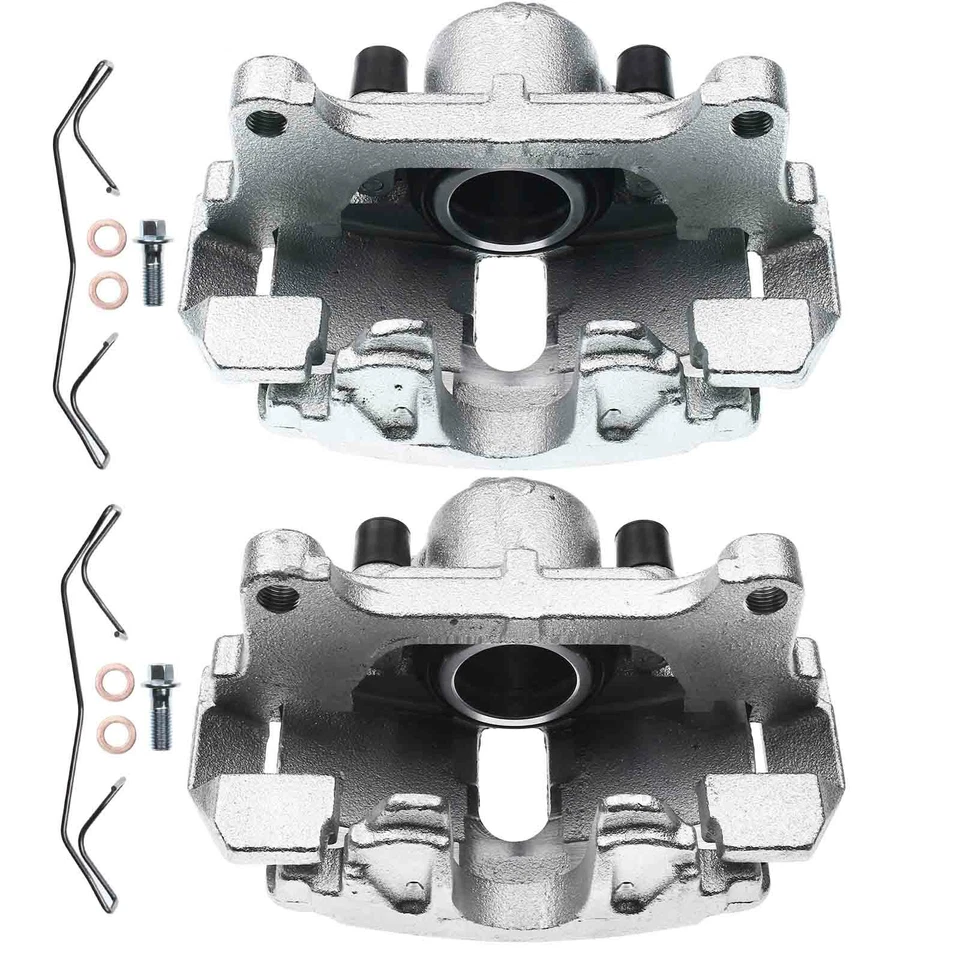 2x Pinza de freno delantera izquierda y derecha con soporte para VW Jetta Passat Beetle Audi A3 Foto 2 de 4