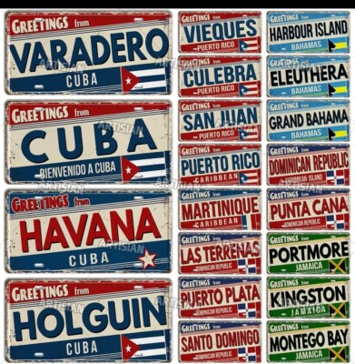License Plate Different Country , License Plate Greeting From City Metal Sign Wa