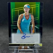 Zoe Kruger 2024 Topps Chrome Tennis Base Auto #TCA-ZKR