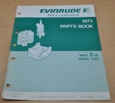 OMC Evinrude 1973 Parts Book Mate 2HP  Bootsmotor Ersatzteilliste 
