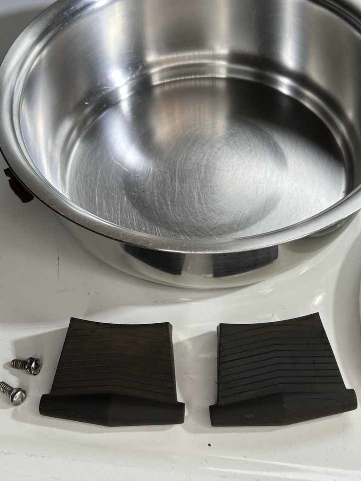 Rena Ware 2 Quart Pan 3 Ply 18-8 Stainless With Lid Vintage USA Rena ...