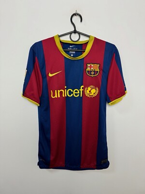 BARCELONA 2010/2011 HOME FOOTBALL SHIRT NIKE SOCCER TRIKOT GRÖSSE S ERWACHSENE