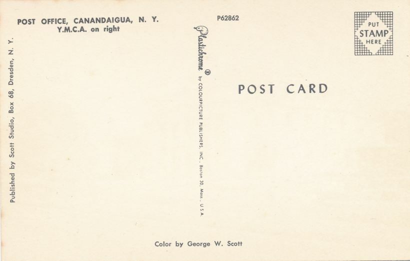 Canandaigua NY, New York Post Office and YMCA eBay