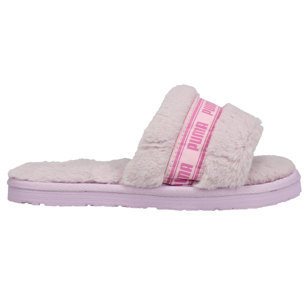 Повседневные босоножки Puma Fluff Slide для маленьких девочек, размер 13 М 385739-05