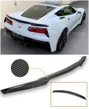 Z51 Factory Style CARBON FIBER Rear Trunk Lid Wing Spoiler For 14-19 Corvette C7