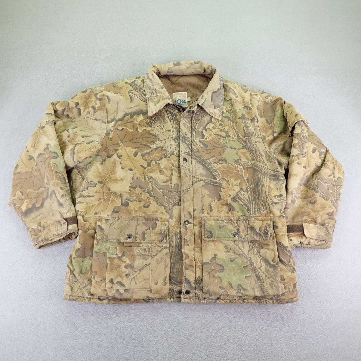 ジャケット・アウター used hunting coat size:XL Vintage 10x Jacket Mens XXL Brown Camo Advantage Hunting