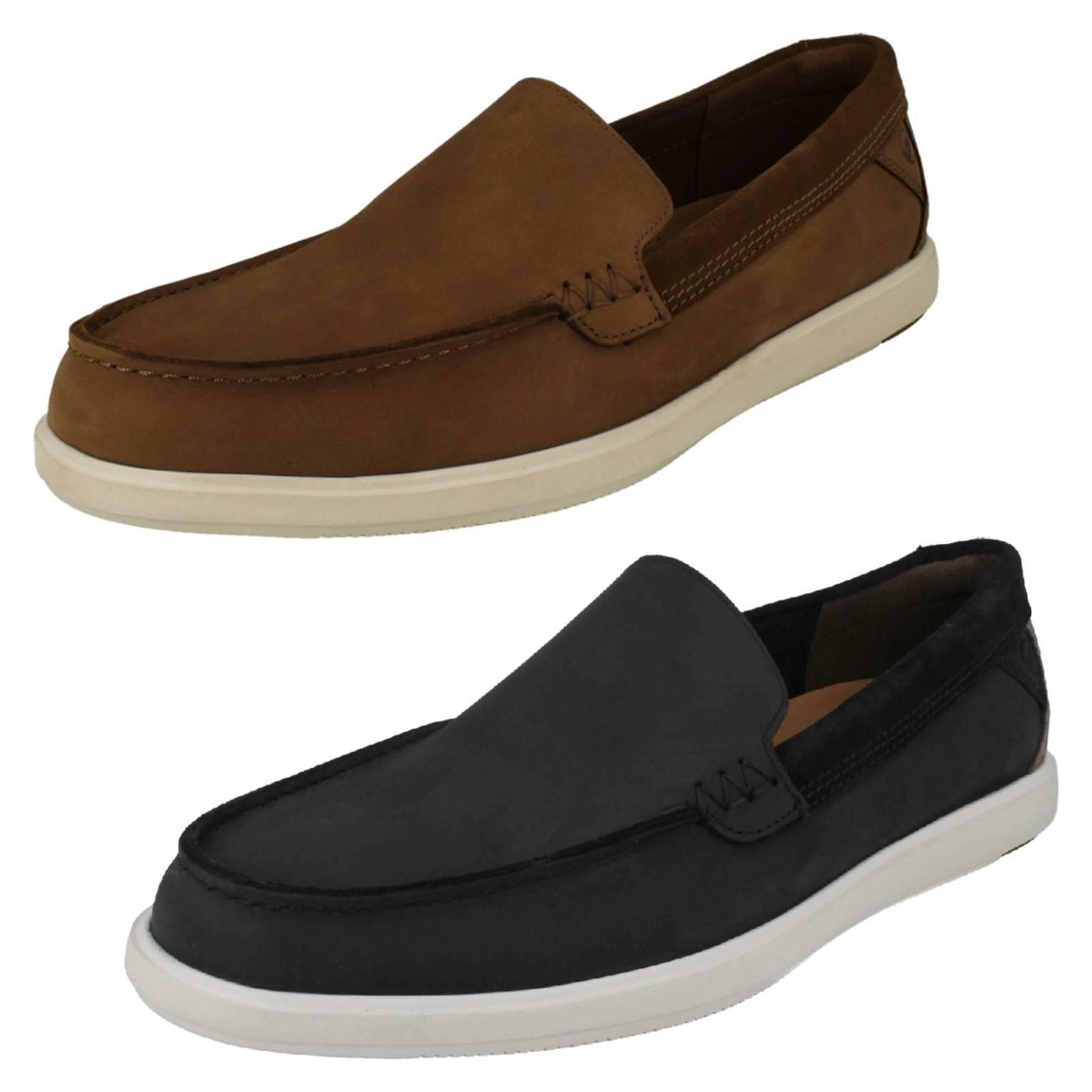 Mens Clarks Bratton Loafer Relaxed Style Moccasin Loafer Shoes
