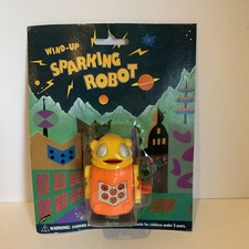VINTAGE WIND UP SPARKING ROBOT NEW 1994