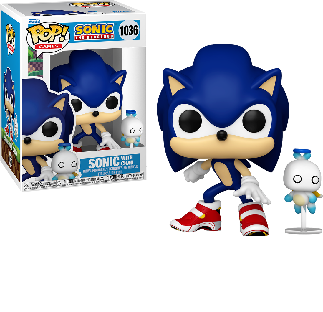 Funko Pop! Sonic The Hedgehog Sonic with Hero Chao #1036 with