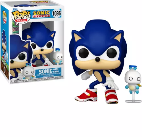 Funko Pop! Sonic The Hedgehog Sonic with Hero Chao #1036 with Protector In-Stock