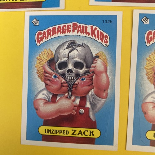1986 Garbage Pail Kids GPK Cards #132b Unzipped Zack Lot Of 5 - Picture 6 of 7
