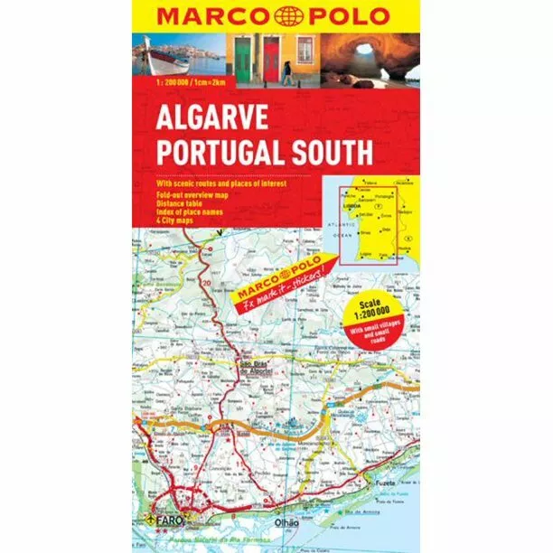 Algarve Portugal South Marco Polo Map (Marco Polo Maps)