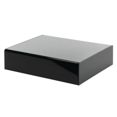 HUBERT  Modular Black Acrylic Riser - 12''L x 9 3/4''W x 3''H