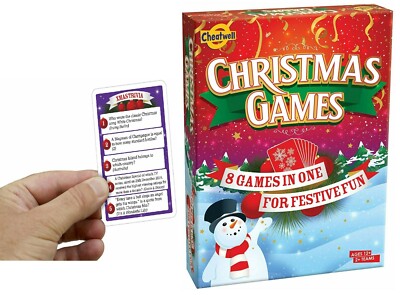 Cheatwell Christmas Games - Karten Familienspiel Xmas Trivia Scharaden 14814 Freunde