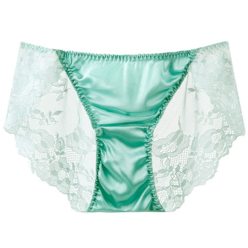 2 Pair Womens 100% Silk Panties Briefs Bikinis Underwear Low Waist Cutout Briefs - Bild 5 von 17