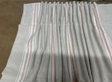 Susie Watson,Gustavian  Stripe Interlined Curtains,Hand Sewn