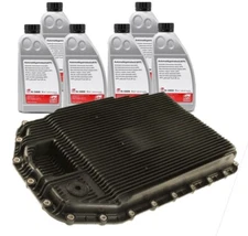 6 Liters Automatic Transmission Fluids & Oil Pan and Filter Kit For BMW E90 E60