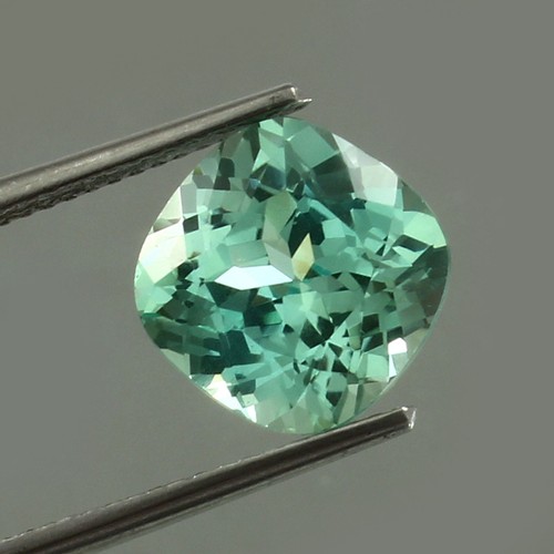 Piedra preciosa suelta de zafiro parti azul verde natural de Ceilán de 5,50 quilates 9x9 - Imagen 2 de 4
