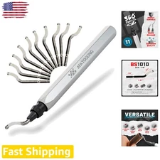 Versatile Deburring Tool Set with Secure Blade Storage and 1-Year Warranty