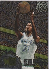 KEVIN GARNETT; 1995-96 FLEER METAL ROOKIE CARD # 167. rookie card picture