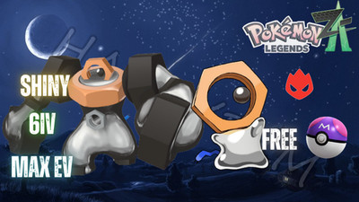  COMBO 2 SHINY ALPHA MELTAN & MELMETAL MAX 6IV EV POKEMON LEGENDS ZA