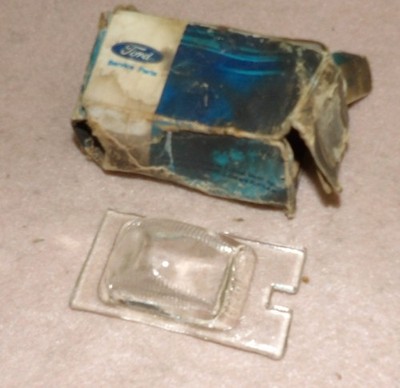 1960-1963 Falcon Ranchero Comet 62-64 Fairlane NOS REAR LICENSE PLATE LAMP LENS