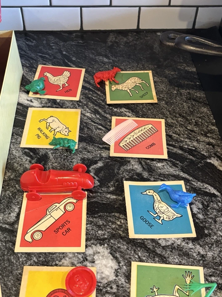 100% Complete VTG 1967 Feeley Meeley Board Game Milton Bradley #4770 w/ Box - Image 2 of 4