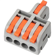 10Pcs Mini Electrical Wire Connectors, DIY Splicing into 1 in 4 out, nylon