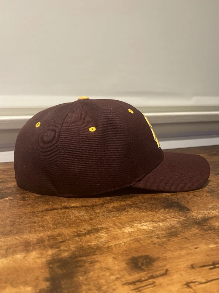 Arizona State Sun Devils Fitted Hat Zephyr Brand SIZE 7 3/4 Maroon And Gold. VIP - Image 4 of 4