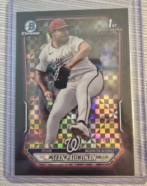 2026 Bowman Chrome Sean Paul Liñan Black Xfractor /10 1st RARE Linan Yankees