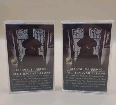GEORGE HARRISON All Things Must Pass  Vol. 1 & Vol.2 Cassettes , Rare 1971 C-14