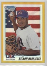 2010 Bowman Draft Chrome Picks Gold Refractor 49/50 Nellie Rodriguez Nelson k0w