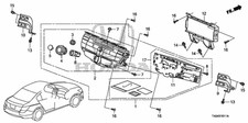 Genuine Honda Panel Front NEW OEM 39170-TA0-A...