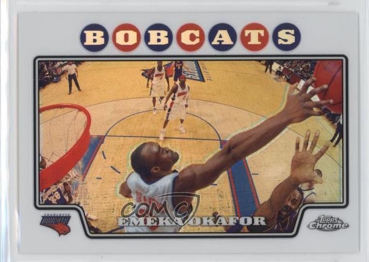 2008-09 Topps Chrome Refractor Emeka Okafor #50 0q0