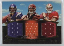 2011 Prime Triple Combo Relics Gold 50/50 Christian Ponder Andy Dalton 0i1b