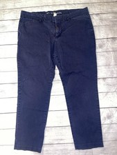 Womens 12 Khakis By Gap Slim City Navy Pants