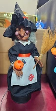 1987 Witch  Motion-ette Telco Creations Animated Arms Head Move AC plug Read Box