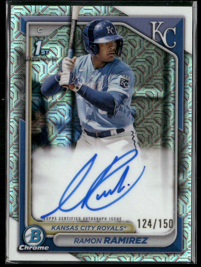 2024 Bowman #CPA-RRZ Ramon Ramirez Chrome Autographs HTA Choice Refractors /150