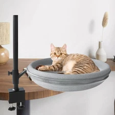 Cat Desk Bed Easy to Install Cat Hammock for Office Computer Desk Side Table