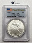 2005 Silver Eagle PCGS MS69 First Strike