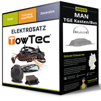 Elektrosatz 13-Pol Spezifisch für MAN TGE Kasten/Bus 02.2017-Jetzt NEU Towtec