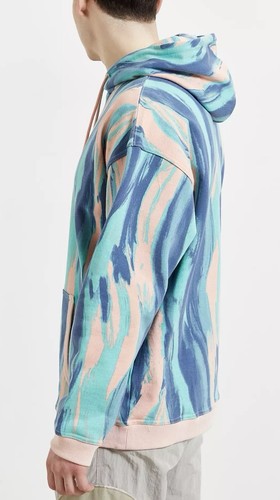 Neu ohne Etikett Adidas Originals UO R.Y.V. Hoodie Pullover In Vapor Pink Multi Größe XL - Bild 4 von 11