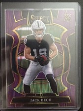 2025 Panini Select - Jack Bech Purple Prism Shock   (RC) #6 602/699